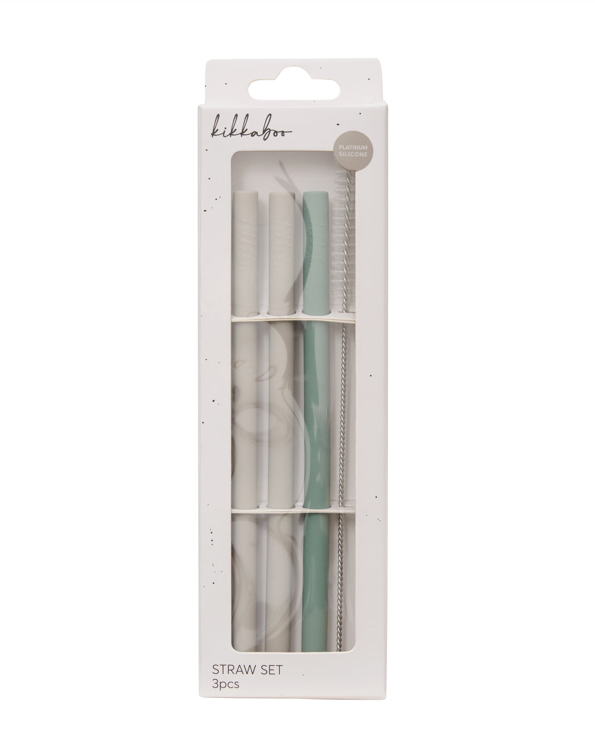 Сет сламки 3 бр Platinum Silicone Sage - снимка 4