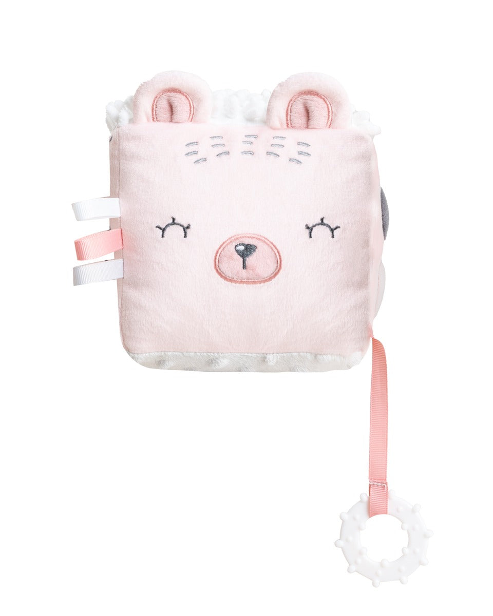 Плюшено кубче Bear with me Pink | Kikkaboo