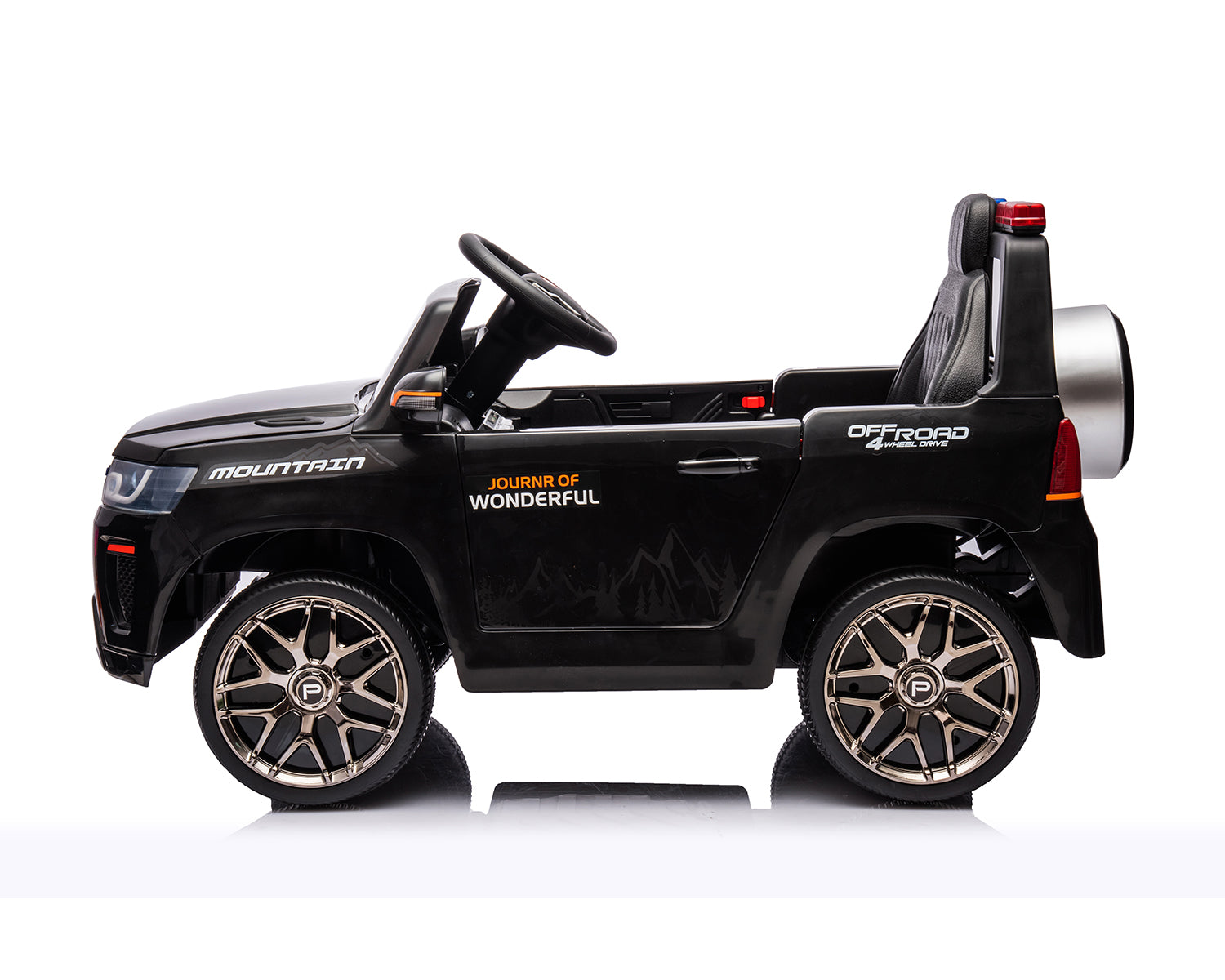 Акумулаторна кола Polizei Black + батерия 12V/4AH - снимка 3