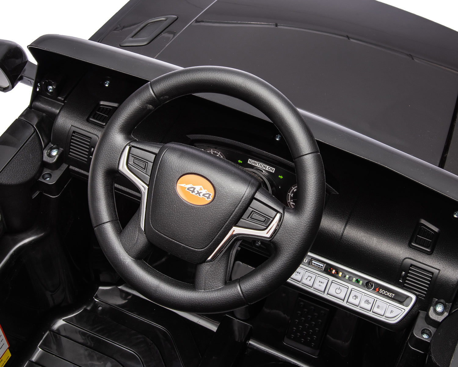 Акумулаторна кола Polizei Black + батерия 12V/4AH - снимка 6