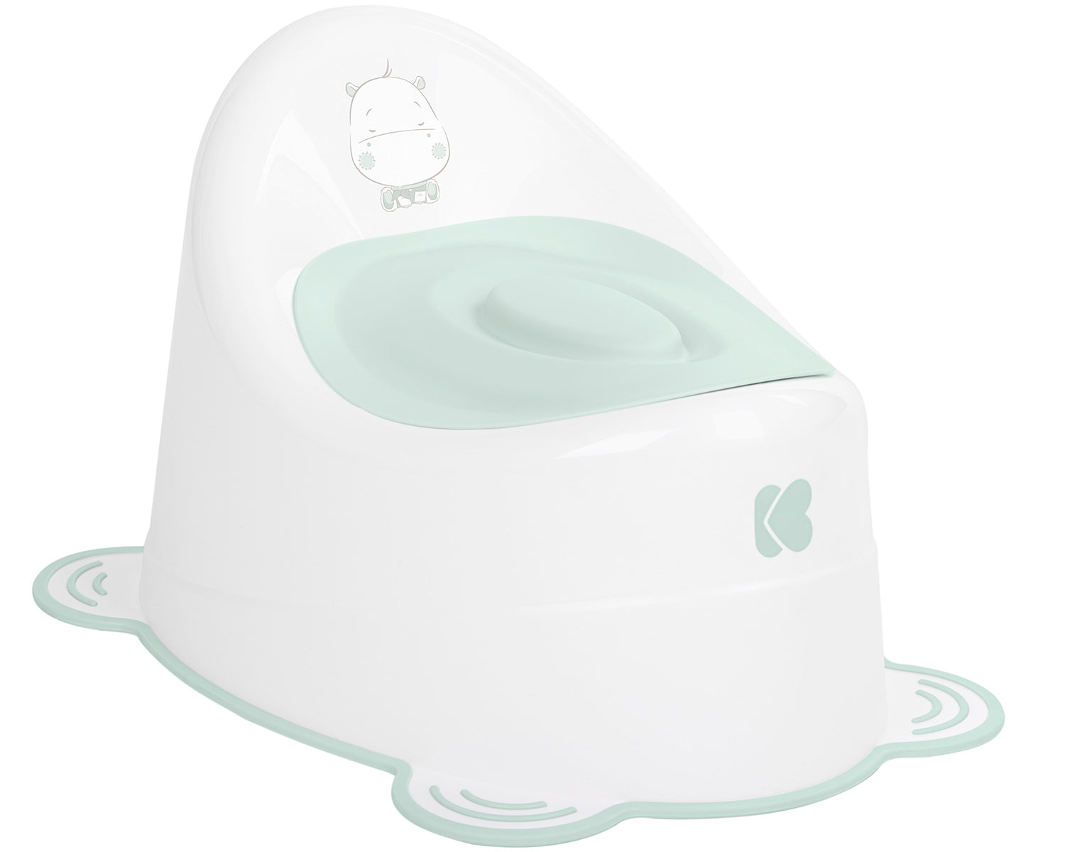 Гърне anti-slip Hippo Mint | Kikkaboo