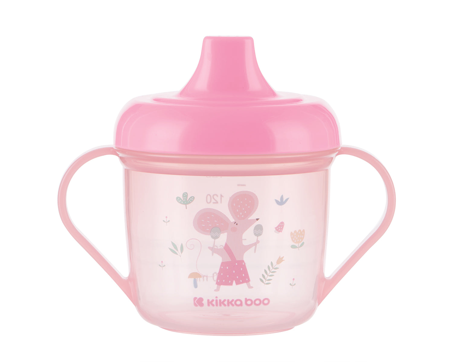 Чаша с твърд накрайник 150мл Forest Party Pink