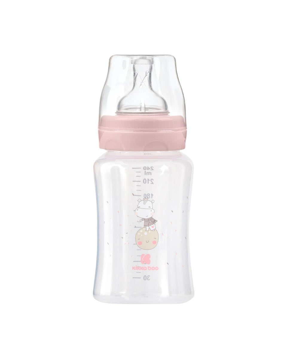 Шише РР 240мл Hippo Dreams Pink