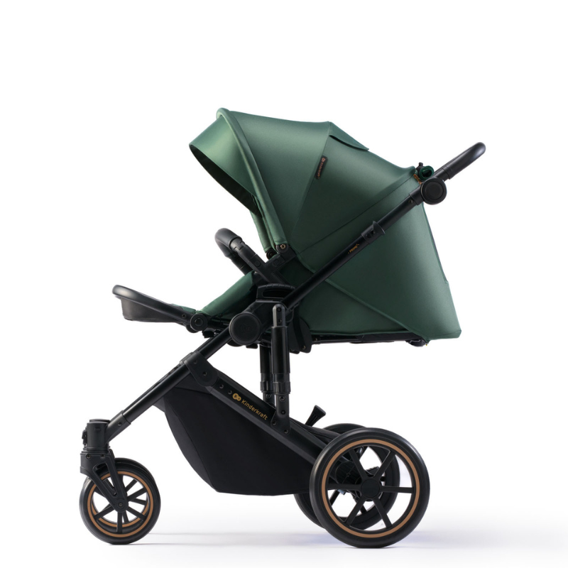 Kinderkraft Prime 2 бебешка количка 2в1 DARK GREEN - снимка 3
