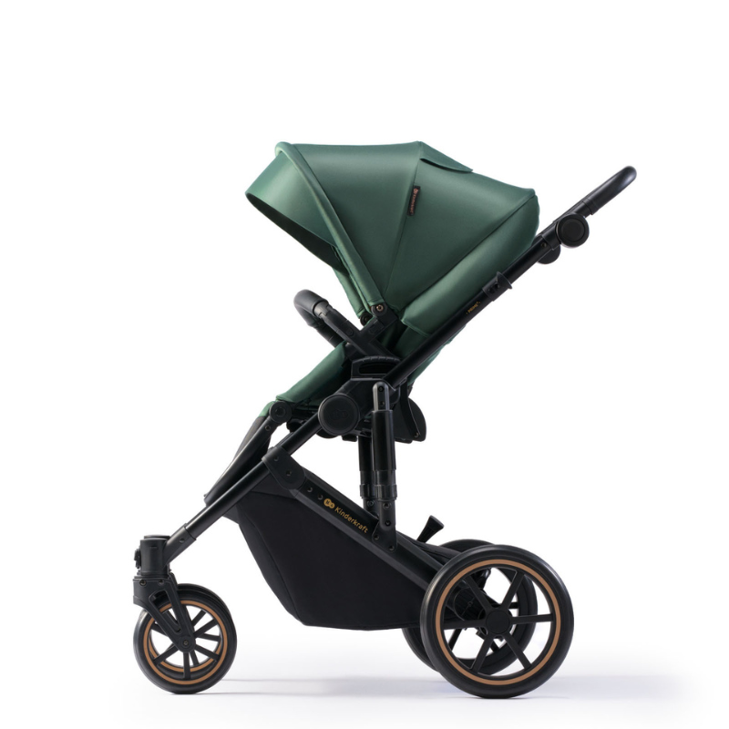 Kinderkraft Prime 2 бебешка количка 2в1 DARK GREEN - снимка 2
