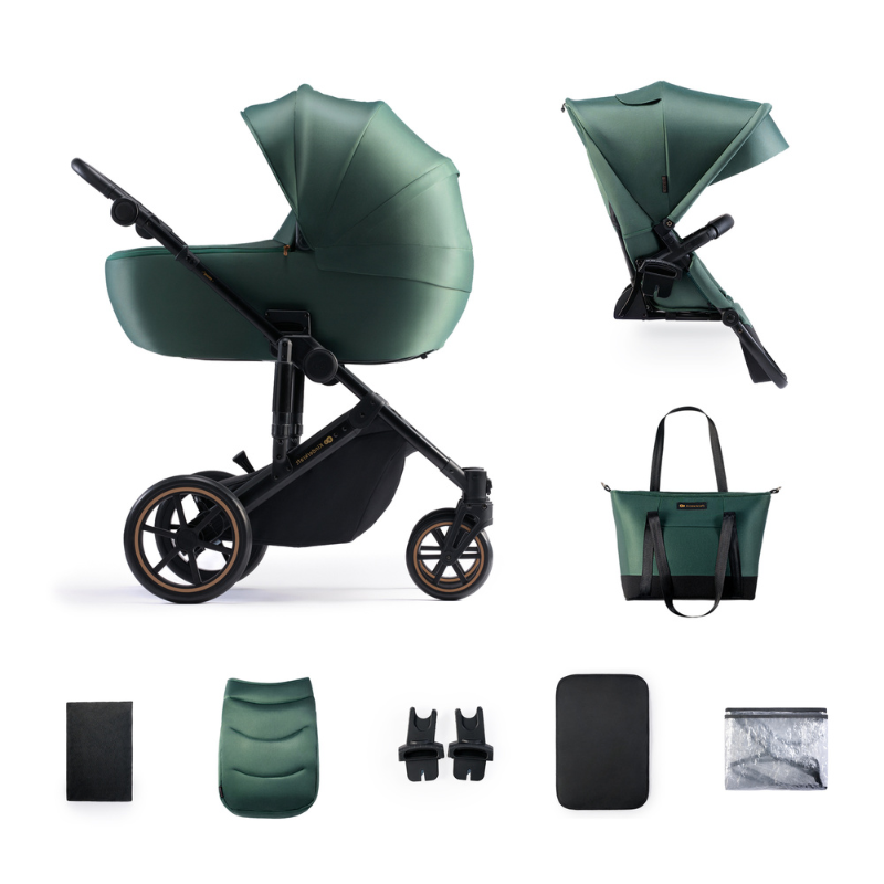 Kinderkraft Prime 2 бебешка количка 2в1 DARK GREEN - снимка 5