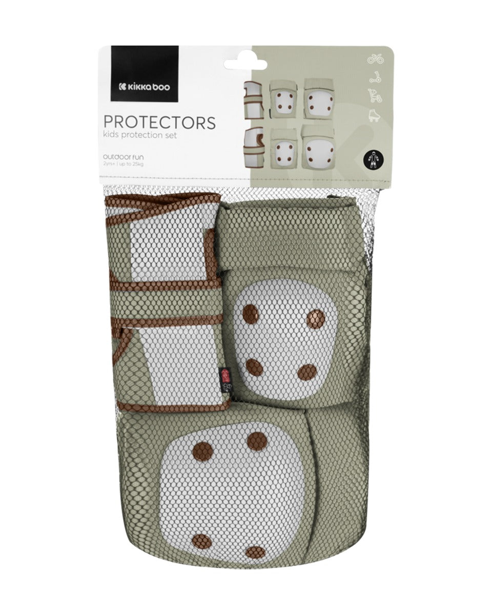 Комплект протектори за колене и лакти Army Green - снимка 2