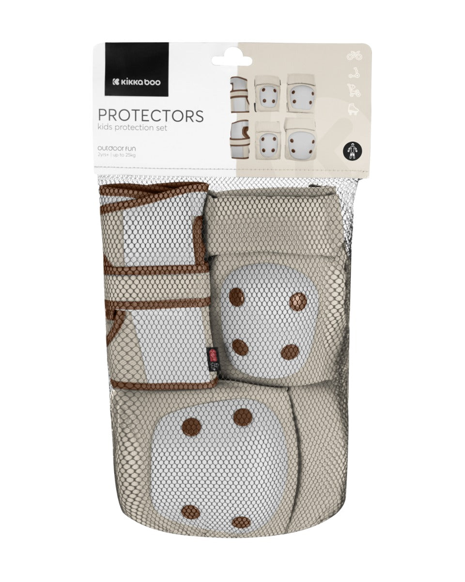 Комплект протектори за колене и лакти Beige - снимка 2