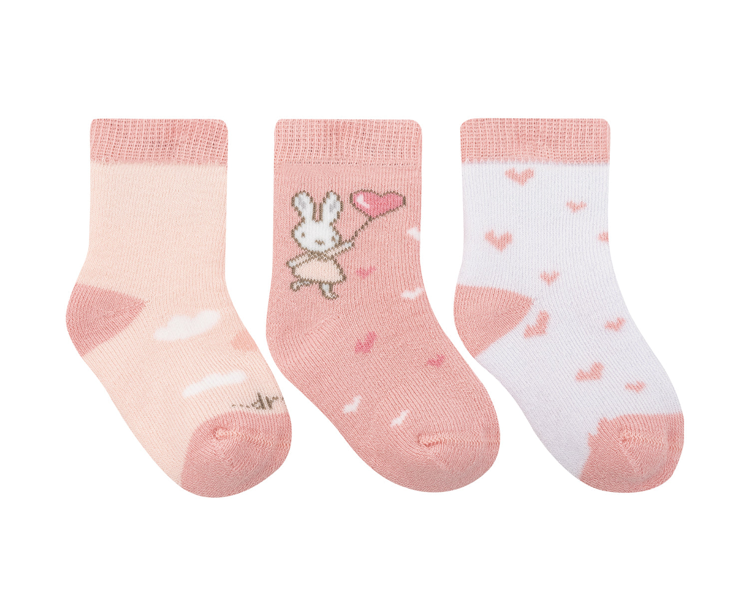 Бебешки термо чорапи Rabbits in Love 2-3г - снимка 2
