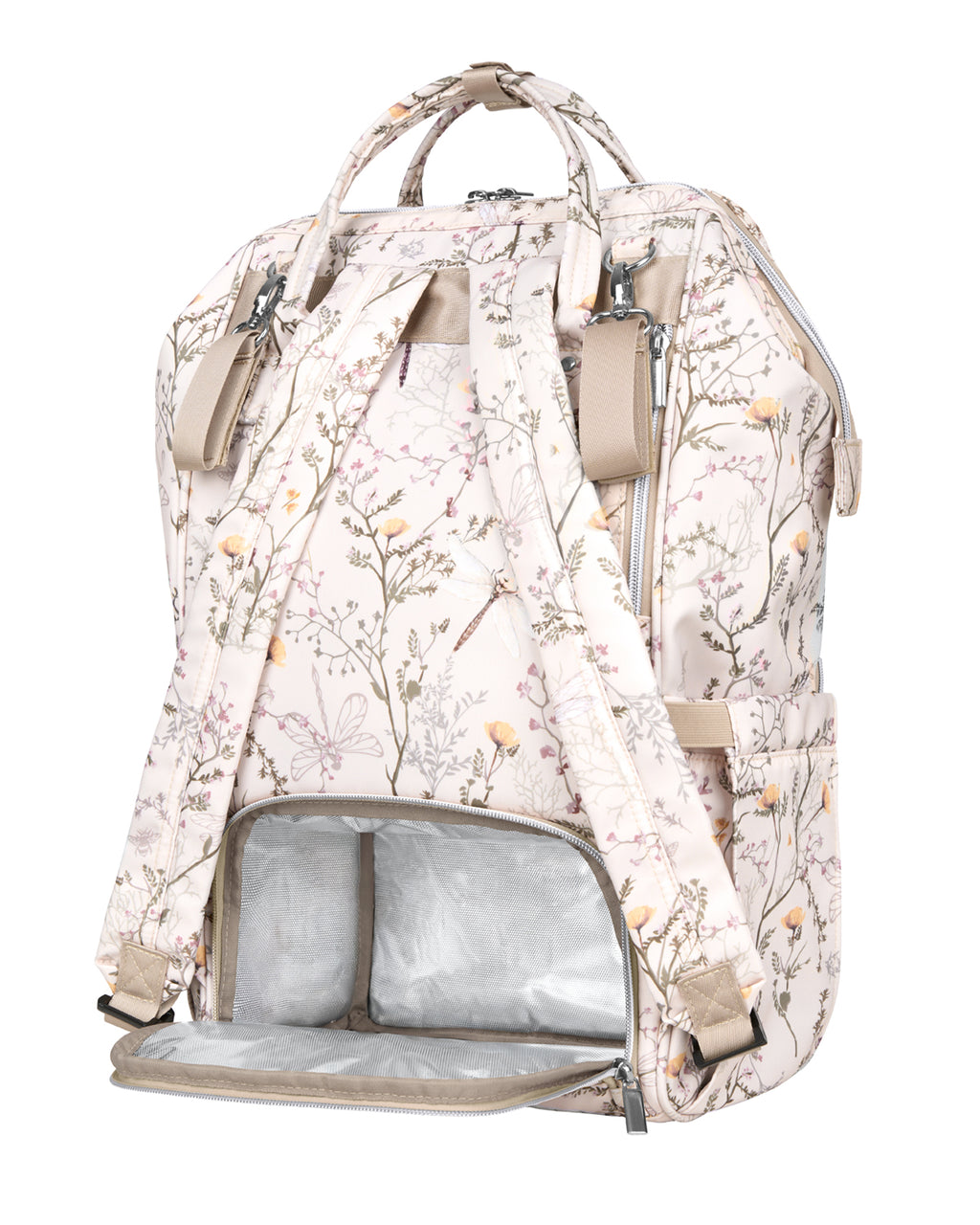 Чанта Siena Luxe Secret Garden Beige - снимка 5