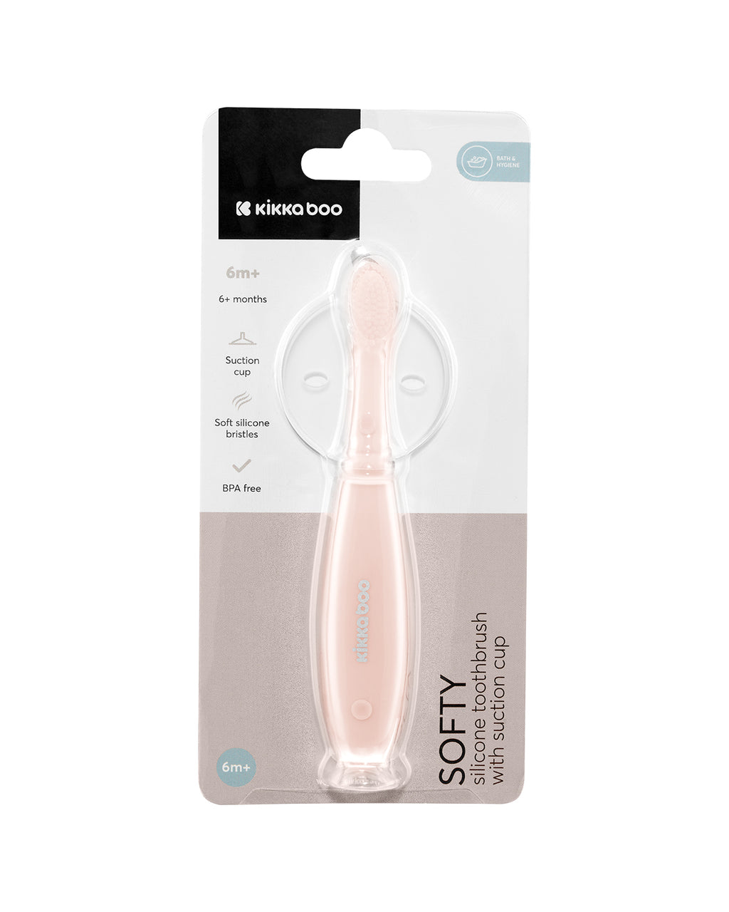 Четка силиконова за зъби Softy Pink - снимка 2