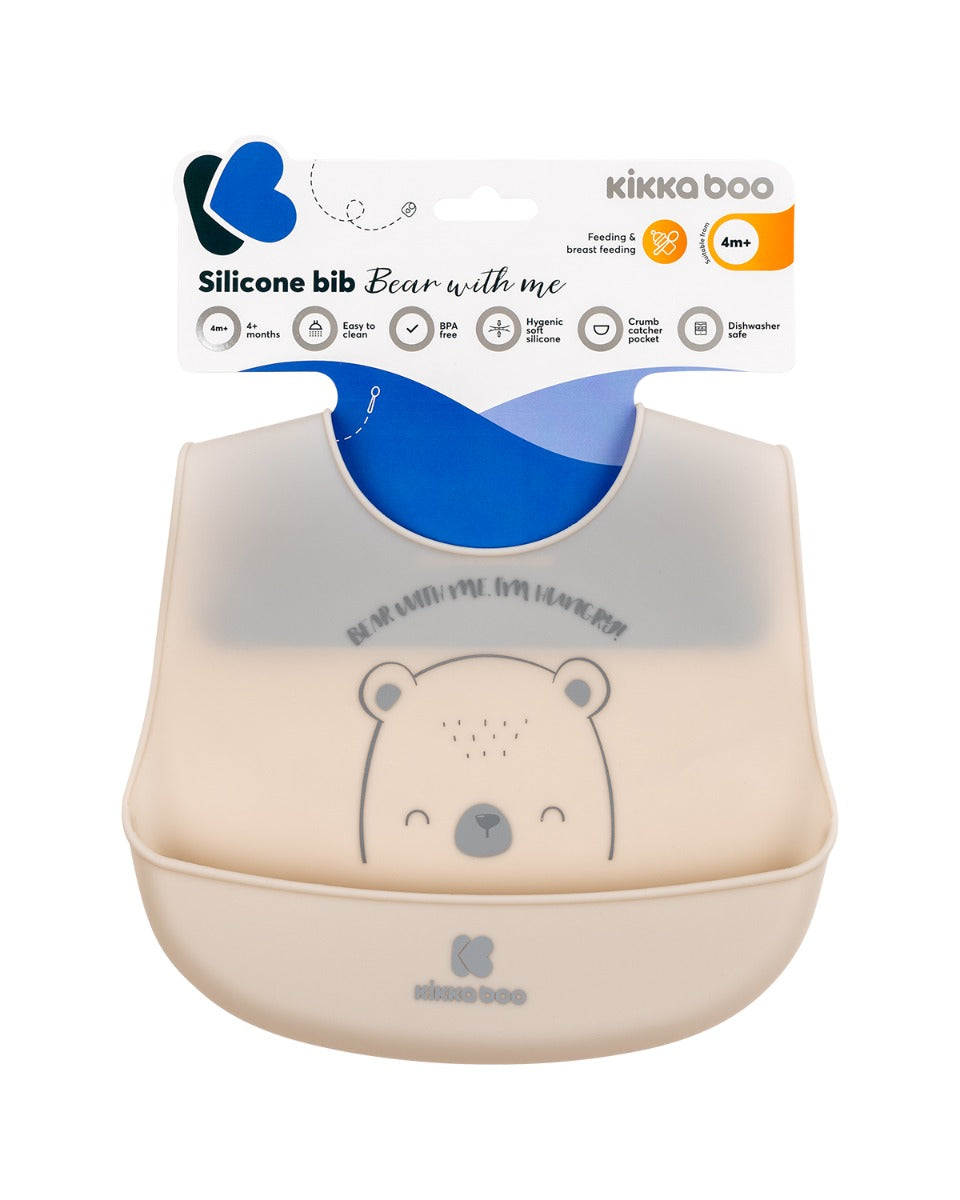 Лигавник силиконов Bear with me Grey - снимка 2