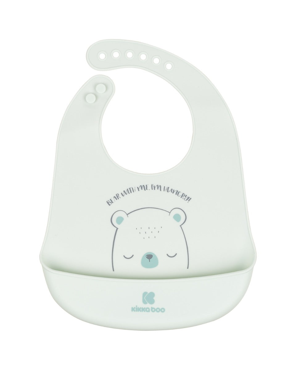 Лигавник силиконов Bear with me Mint | Kikkaboo