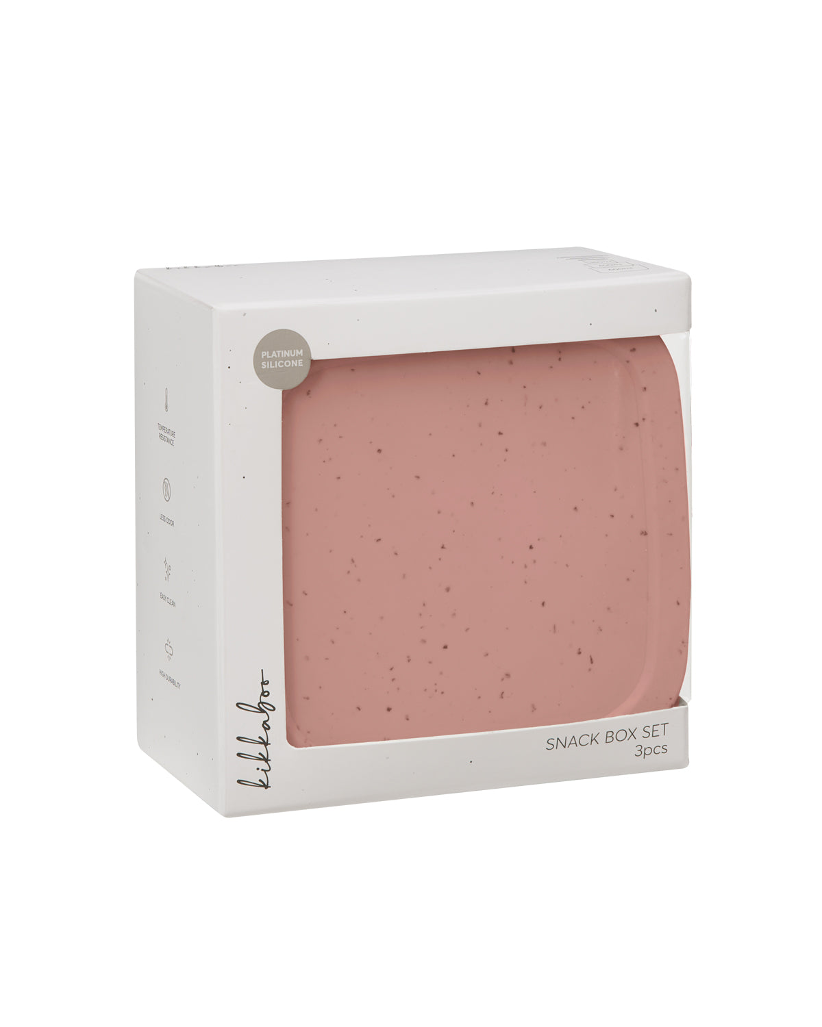 Сет кутии за храна 3 бр Platinum Silicone Blush - снимка 4