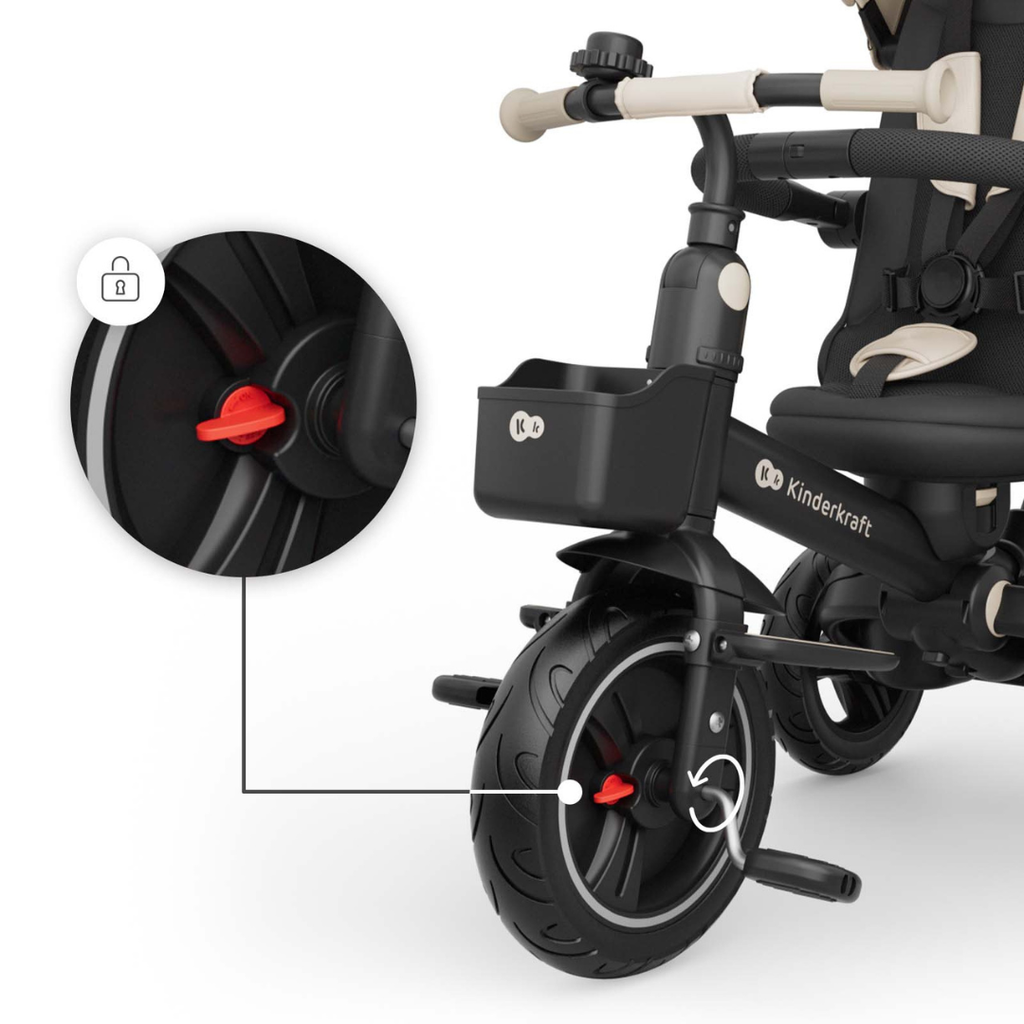 KinderKraft SPINSTEP 2 PLUS триколка БЕЖОВА - снимка 2