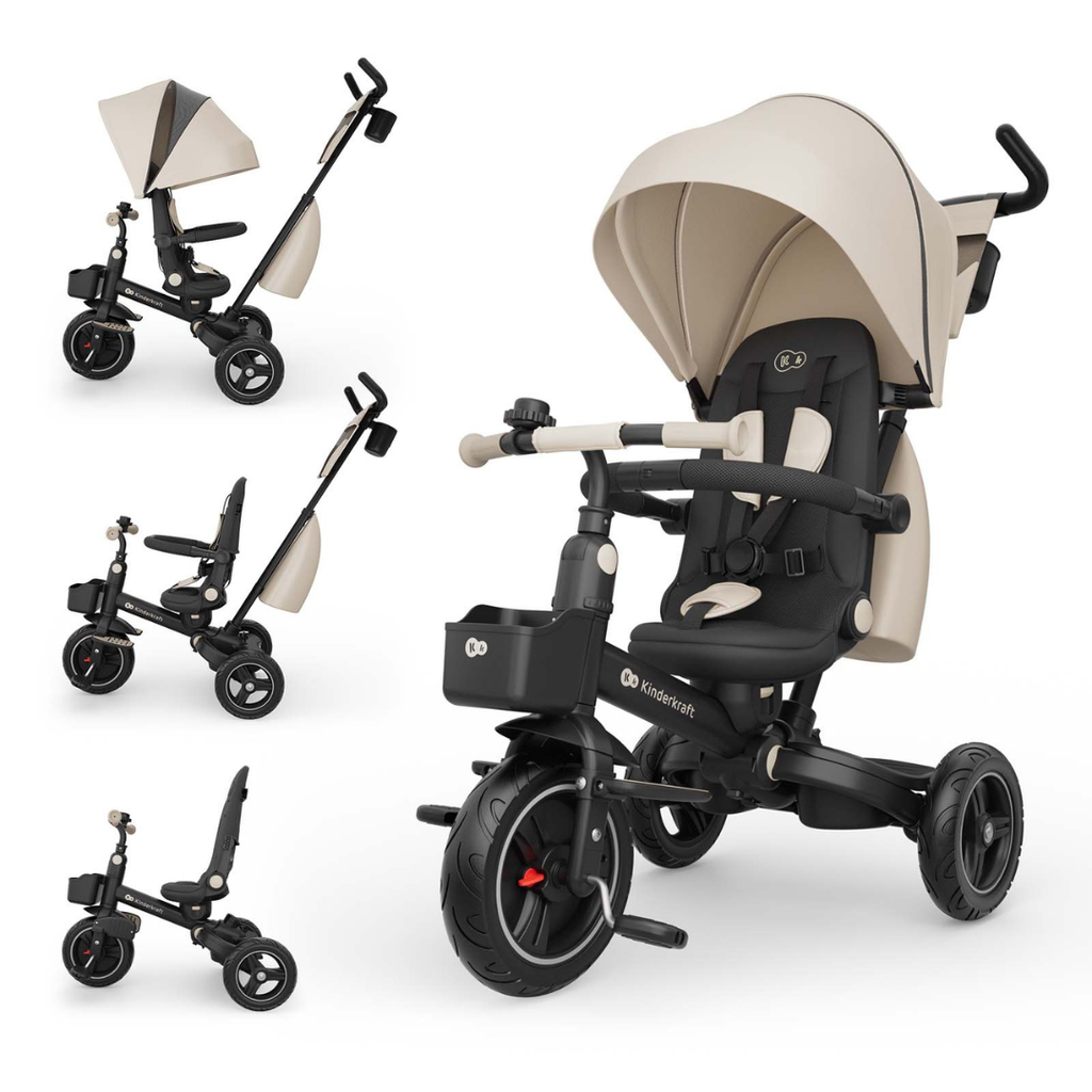 KinderKraft SPINSTEP 2 PLUS триколка БЕЖОВА - снимка 7
