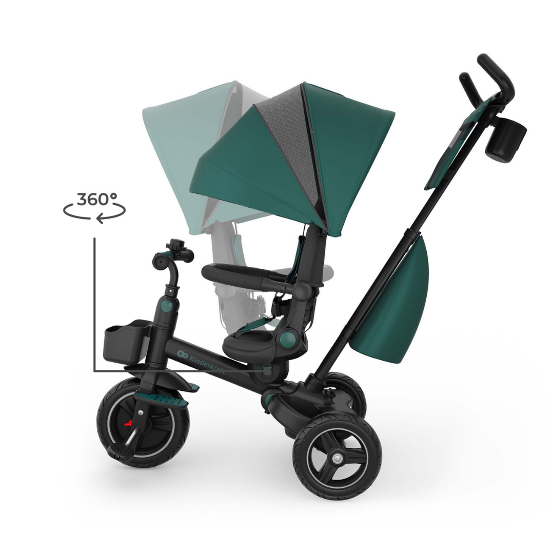 KinderKraft SPINSTEP 2 PLUS триколка ЗЕЛЕНА - снимка 9