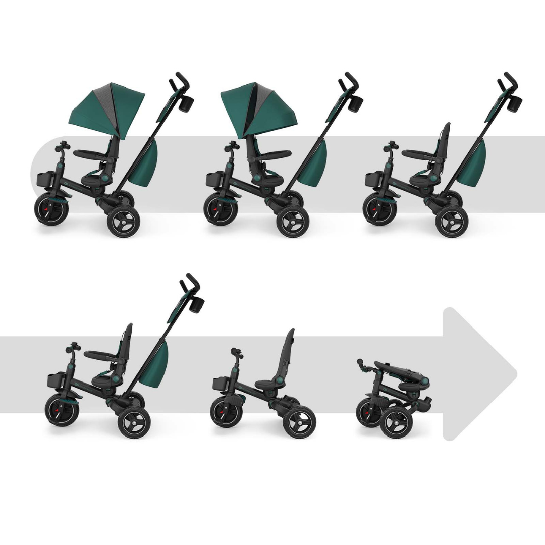 KinderKraft SPINSTEP 2 PLUS триколка ЗЕЛЕНА - снимка 8