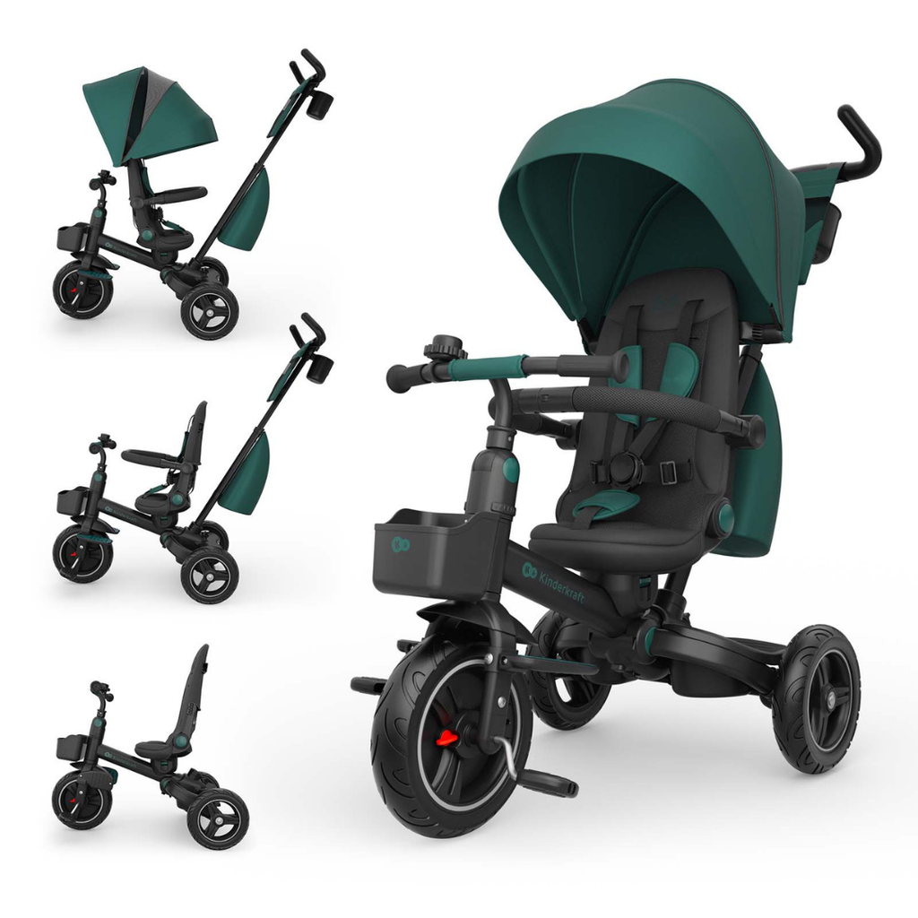 KinderKraft SPINSTEP 2 PLUS триколка ЗЕЛЕНА - снимка 7