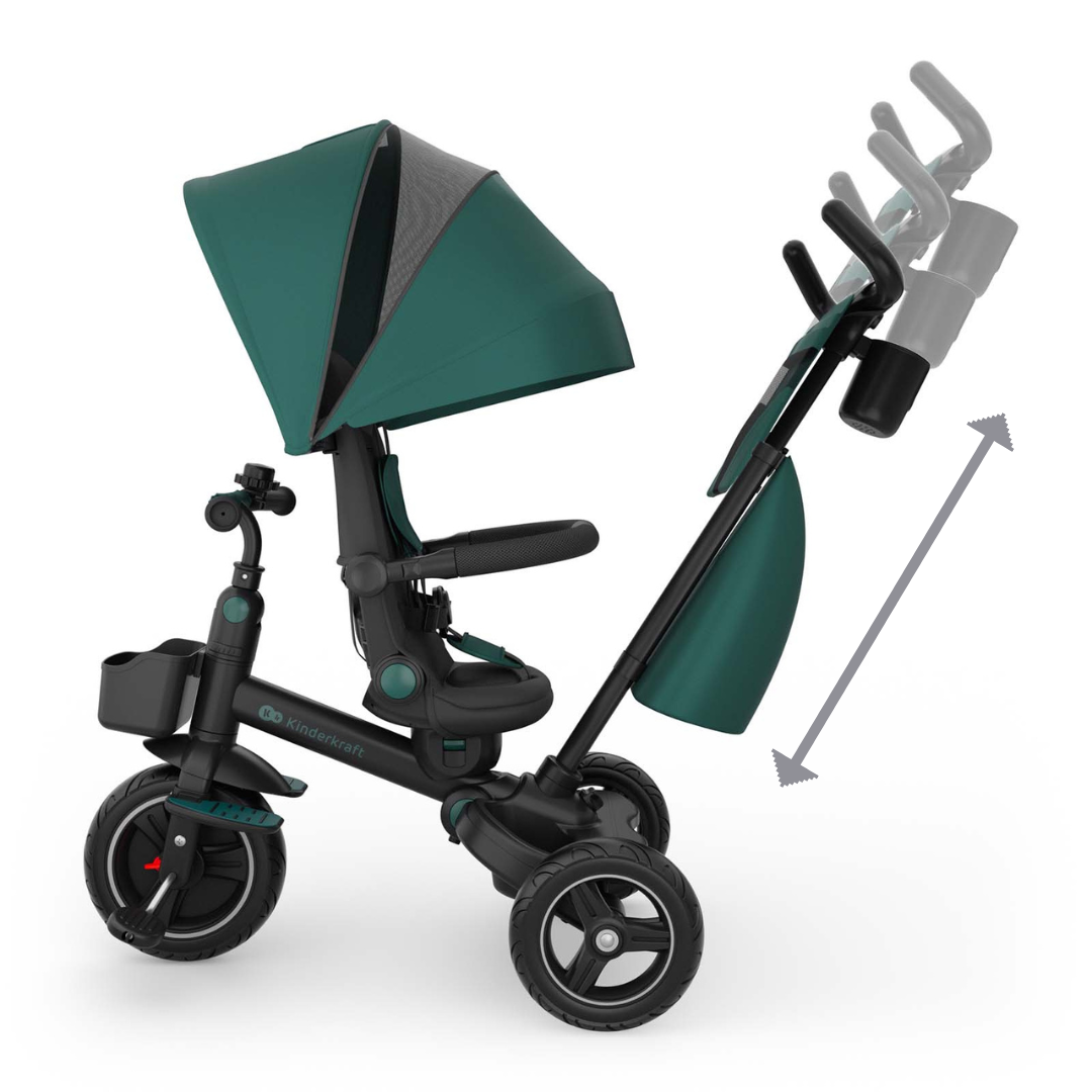 KinderKraft SPINSTEP 2 PLUS триколка ЗЕЛЕНА - снимка 4