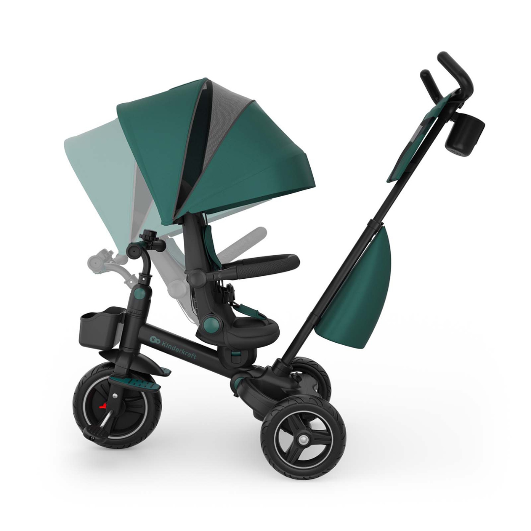 KinderKraft SPINSTEP 2 PLUS триколка ЗЕЛЕНА - снимка 3