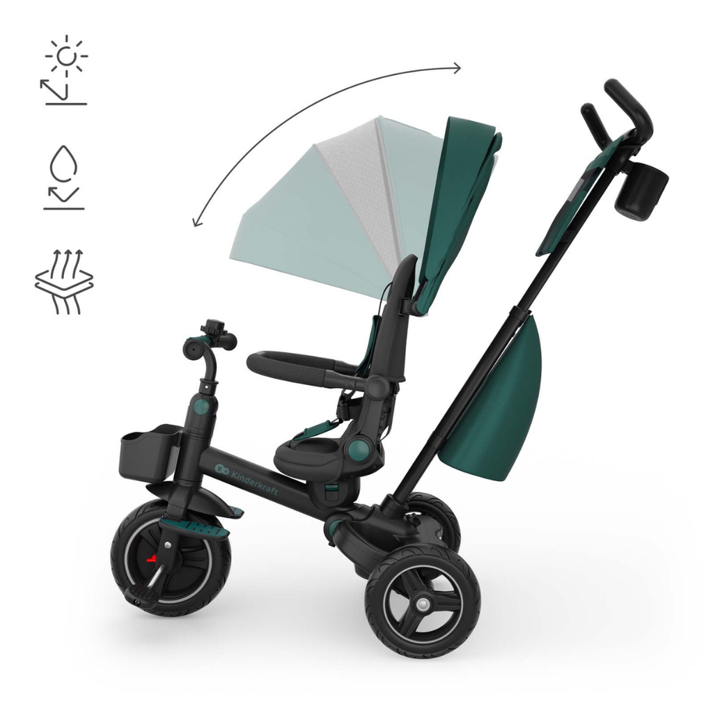 KinderKraft SPINSTEP 2 PLUS триколка ЗЕЛЕНА - снимка 10