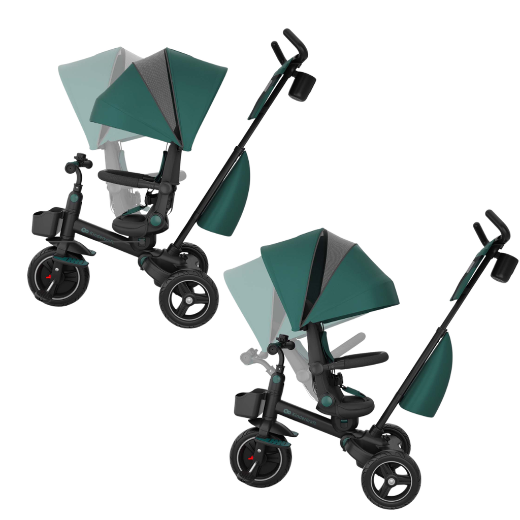 KinderKraft SPINSTEP 2 PLUS триколка ЗЕЛЕНА - снимка 11