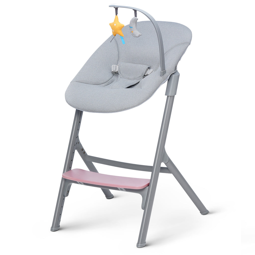 KinderKraft LIVY столче за хранене розово + CALMEE шезлонг - снимка 6