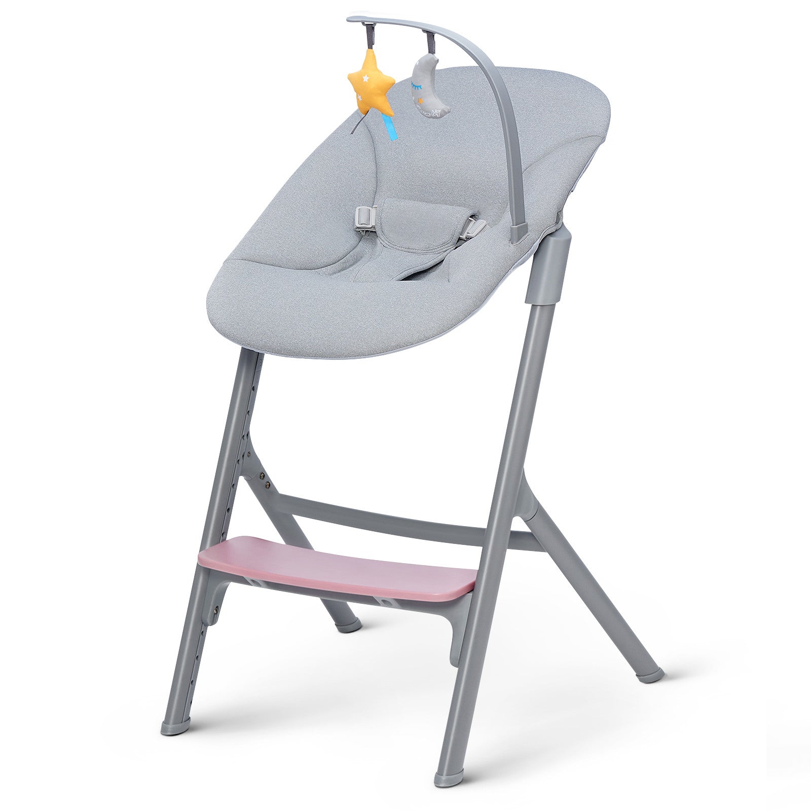 KinderKraft LIVY столче за хранене розово + CALMEE шезлонг - снимка 6
