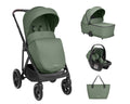 Комбинирана количка 3в1 с кош за новородено Chiara Army Green
