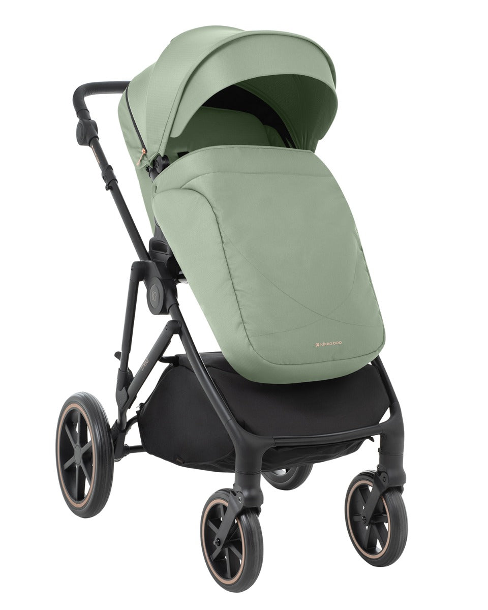 Комбинирана количка 2в1 с кош за новородено Thea Army Green 2024 - снимка 2