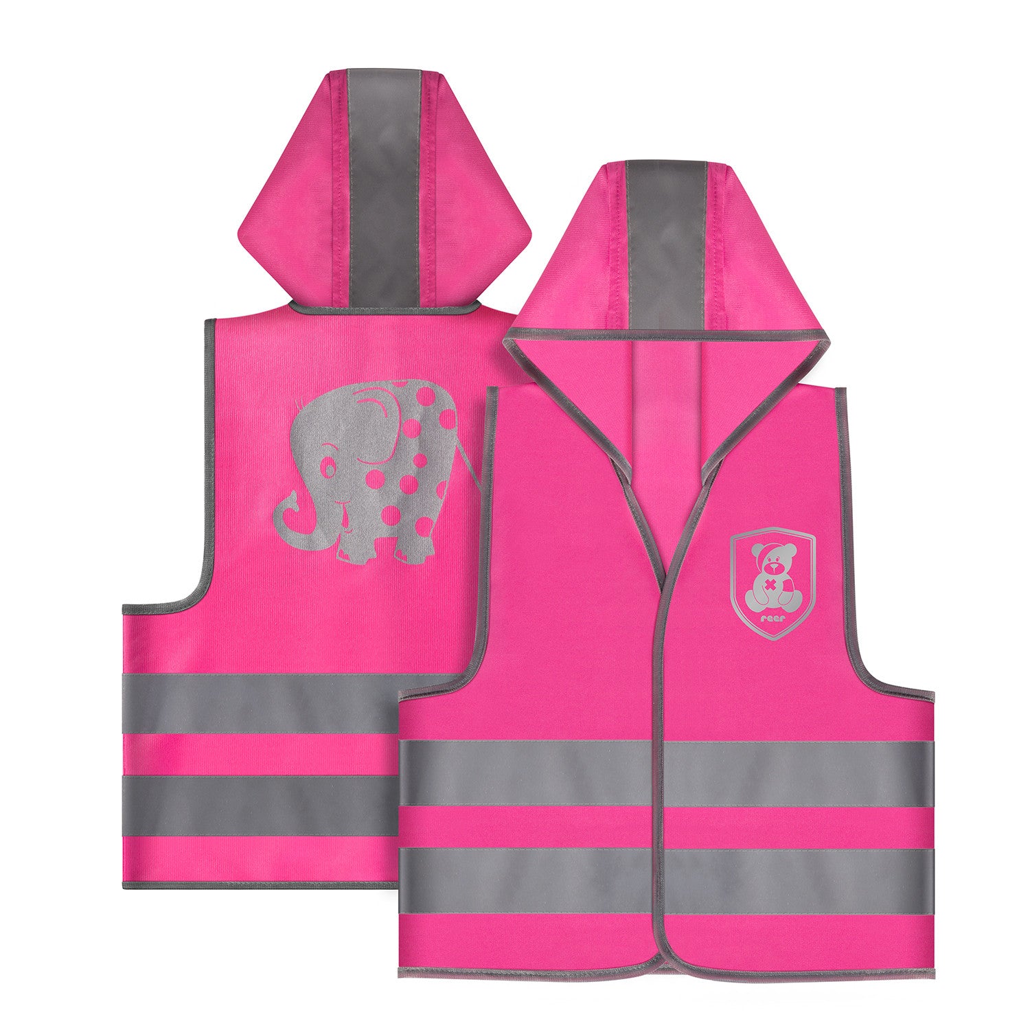 53022 Reer светлоотразителна жилетка розова - снимка 9