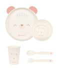 Сет за хранене пластмаса Bear with me Pink | Kikkaboo