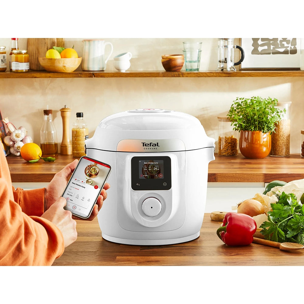 Tefal CY9621F2 Cook4Me Wi-Fi мултикукър в кухнята с мобилно приложение