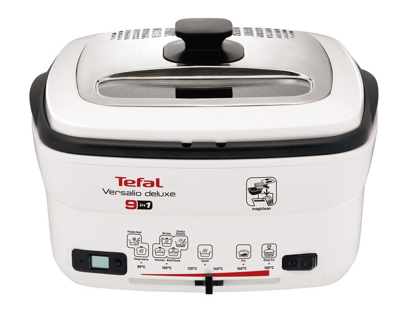Tefal FR495070 Versalio Deluxe II 9 в 1 бял мултикукър изглед отпред