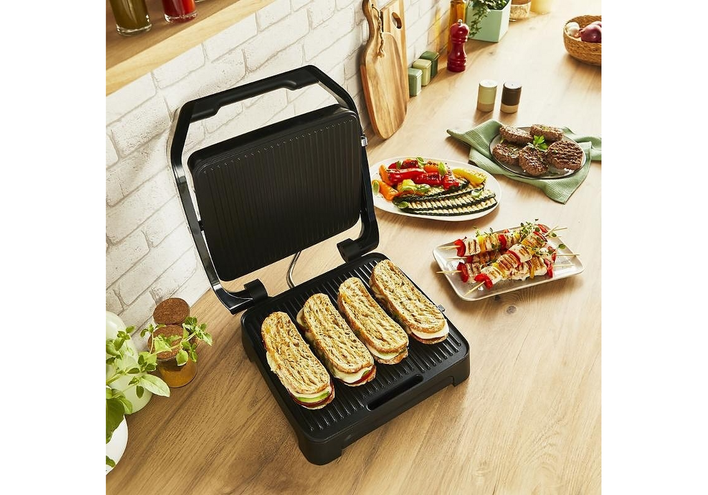 Tefal Inicio Adjust GC272D10 - отворен грил с храна