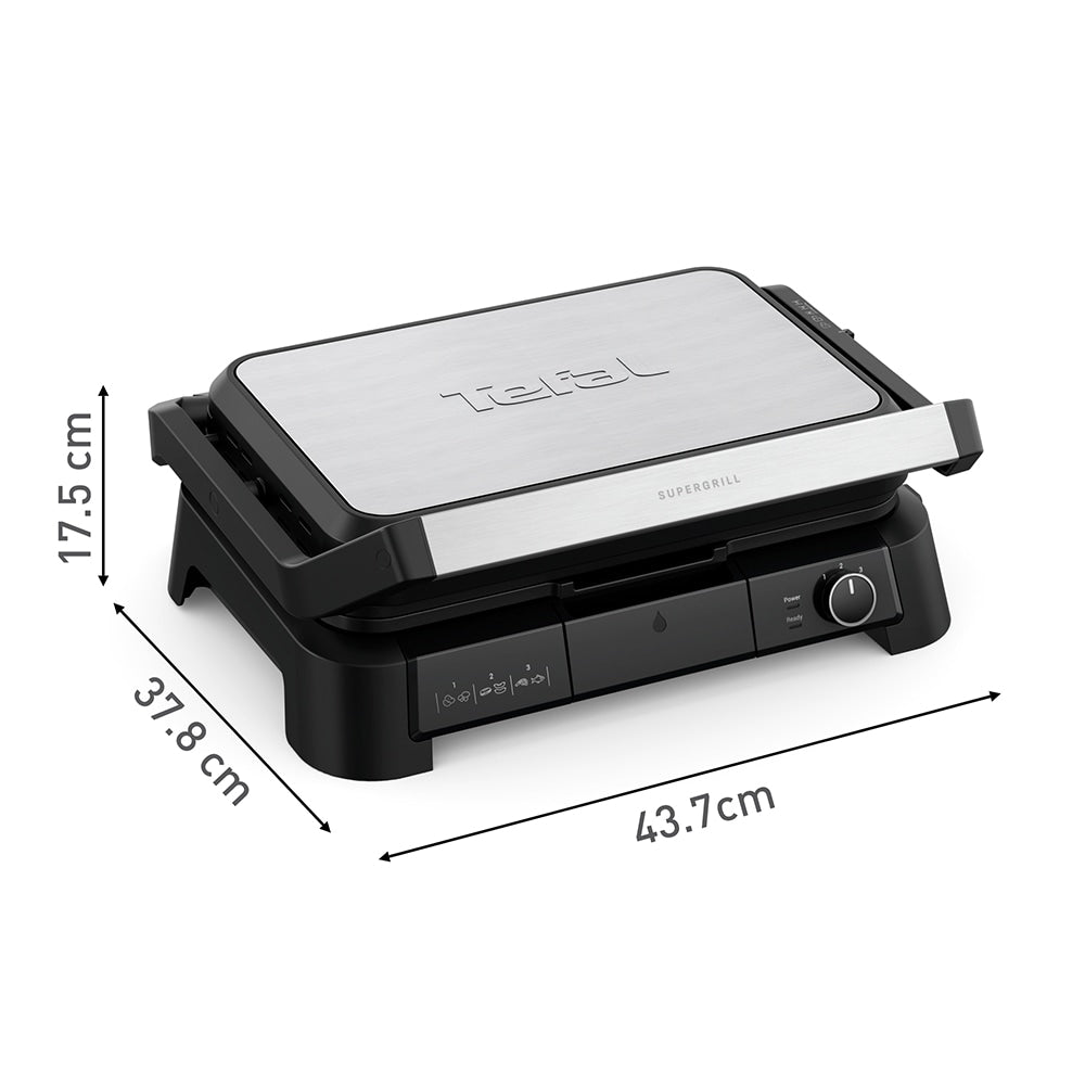 Tefal SuperGrill 3in1 XL GC520DE0 - размери