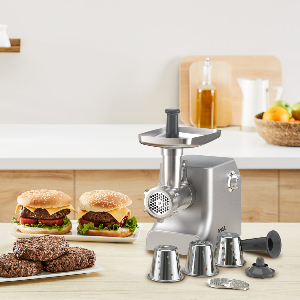 Tefal NE858D38 HV10 месомелачка 2200W – употреба в кухня и приставки