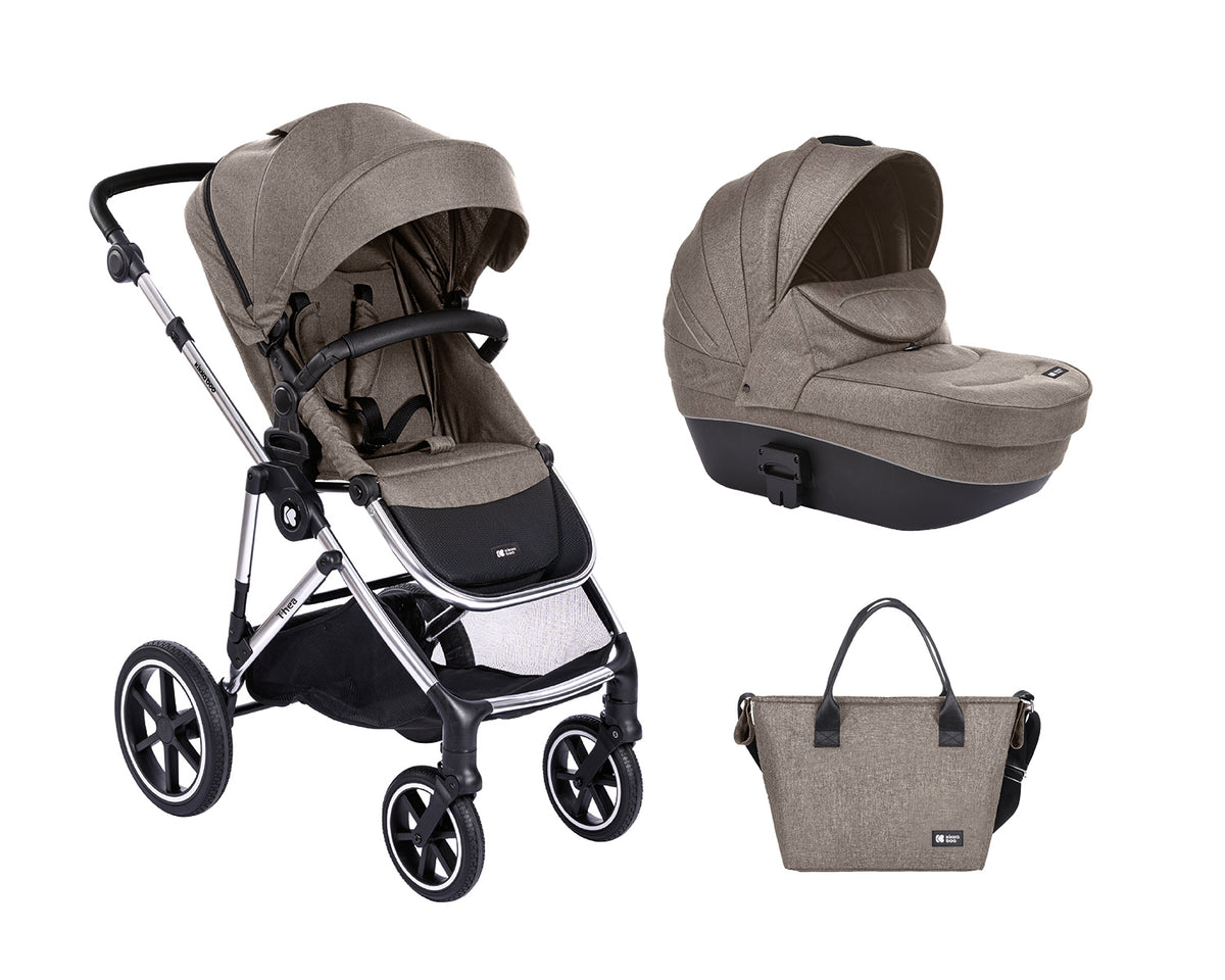 Комбинирана количка 2в1 с твърд кош Thea Beige | Kikkaboo