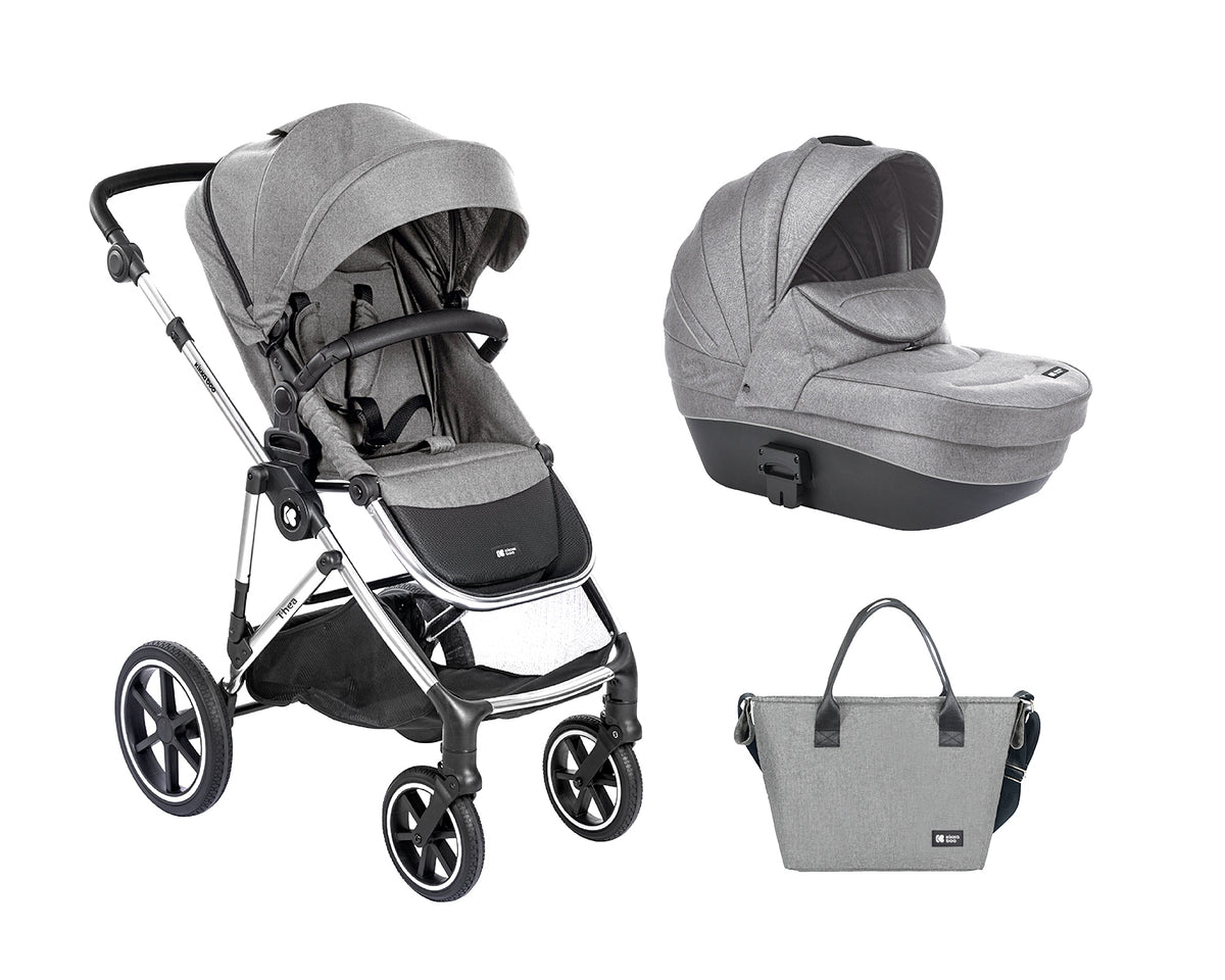 Комбинирана количка 2в1 с твърд кош Thea Light Grey