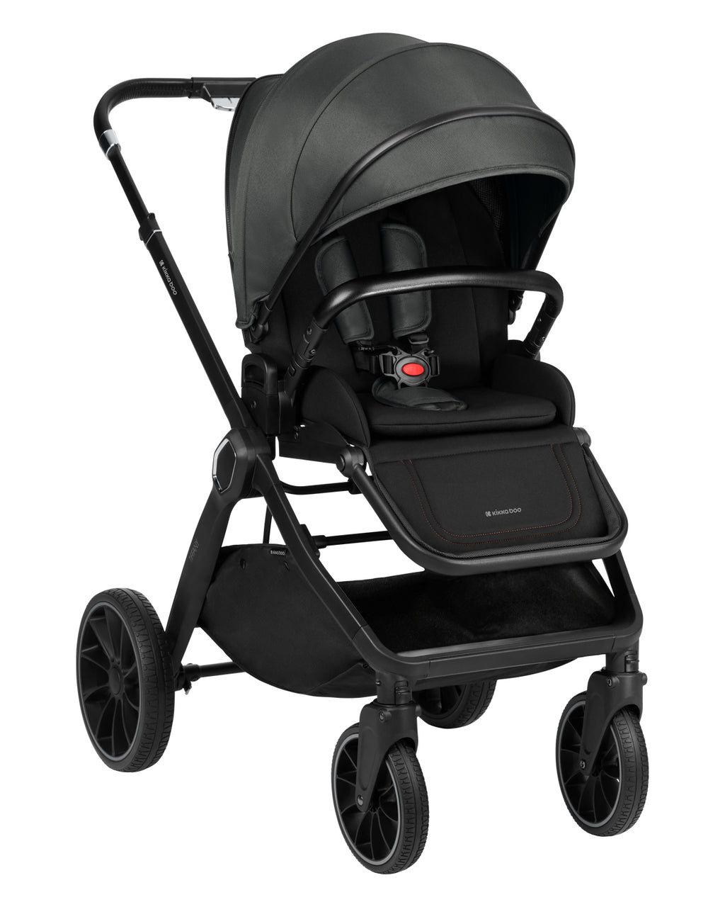 Комбинирана количка 2в1 с кош за новородено Tiffany Dark Grey 2024 - снимка 2