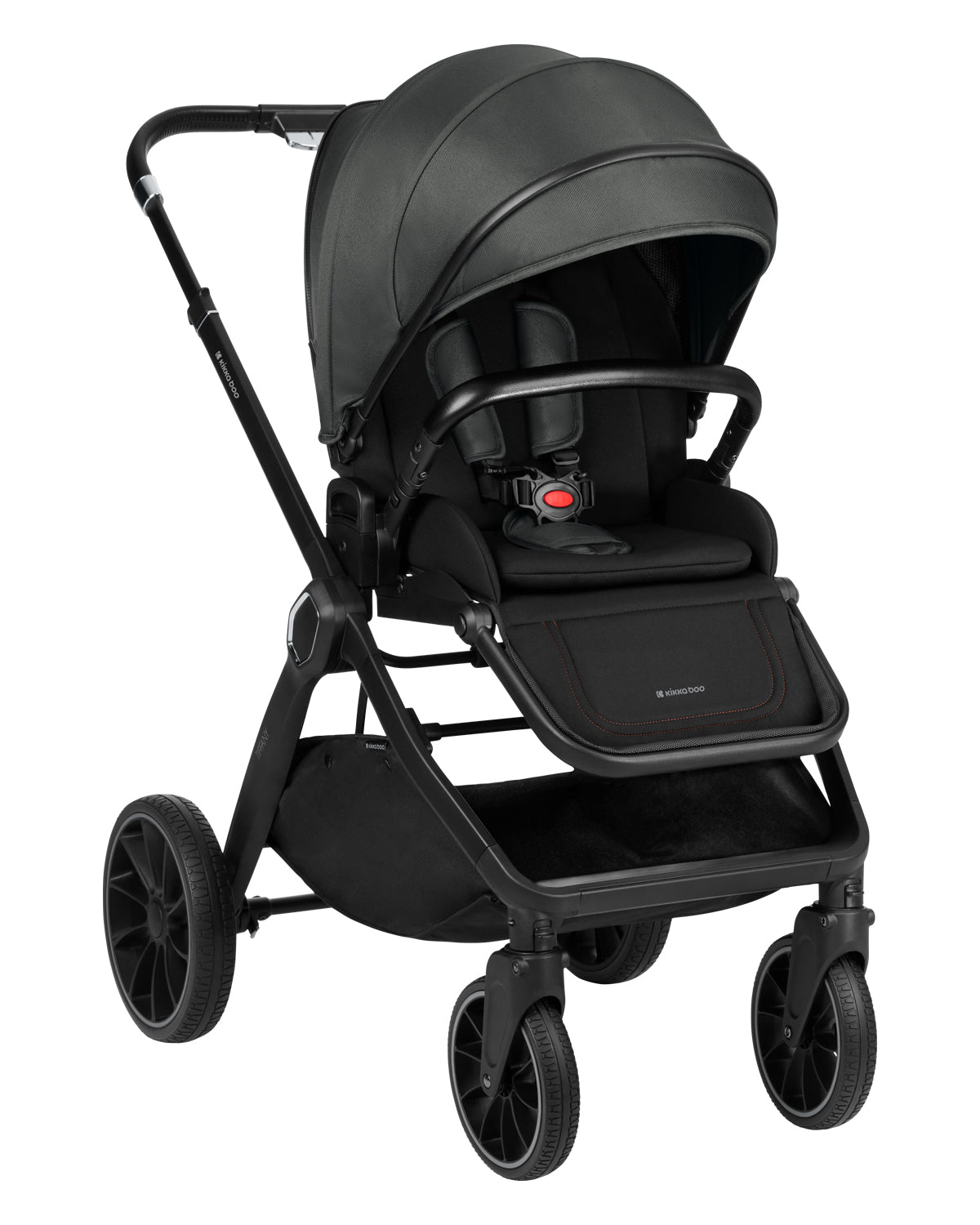 Комбинирана количка 2в1 с кош за новородено Tiffany Dark Grey 2024 - снимка 2