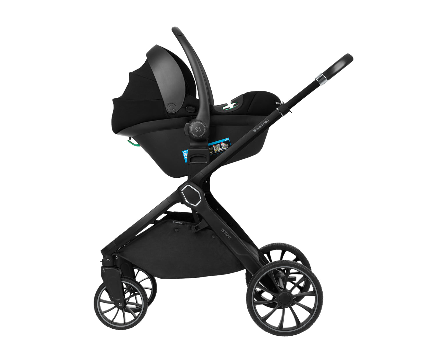 Комбинирана количка 2в1 с кош за новородено Tiffany Dark Grey 2024 - снимка 10