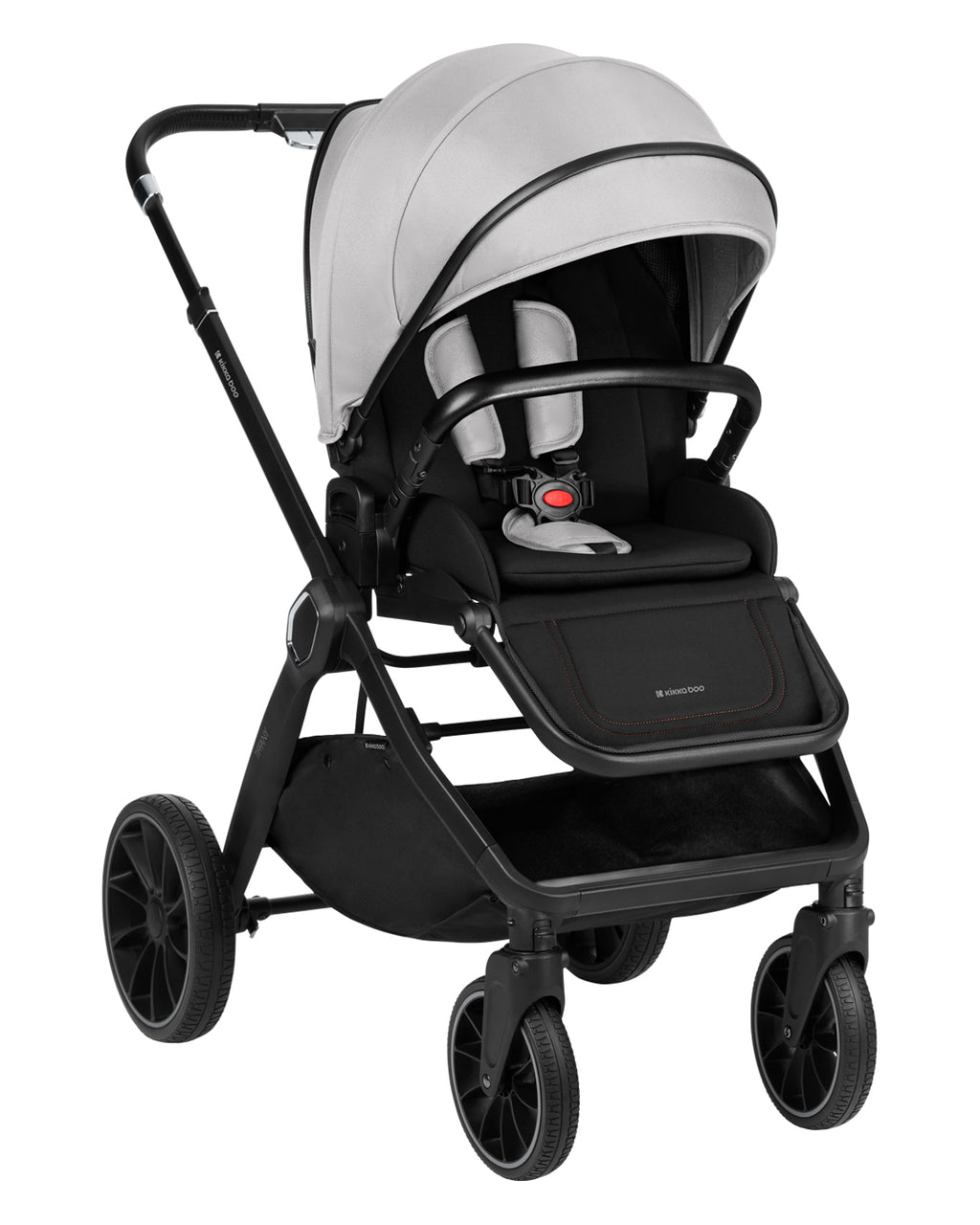 Комбинирана количка 2в1 с кош за новородено Tiffany Light Grey 2024 - снимка 2