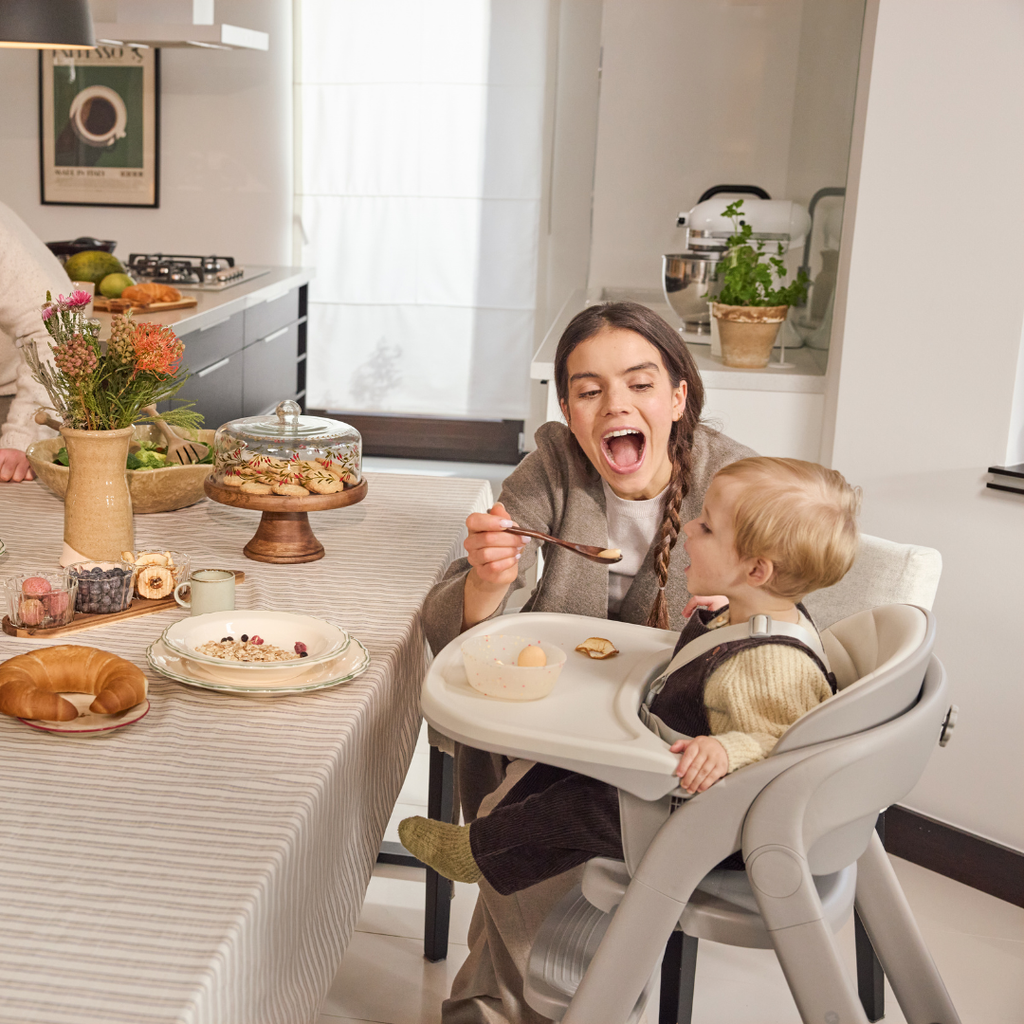 Kinderkraft TINO столче за хранене BEIGE - снимка 3