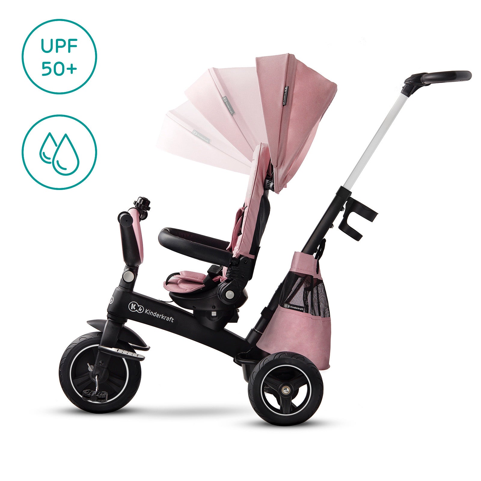 KinderKraft EASYTWIST розова триколка KKRETWIPNK - снимка 5