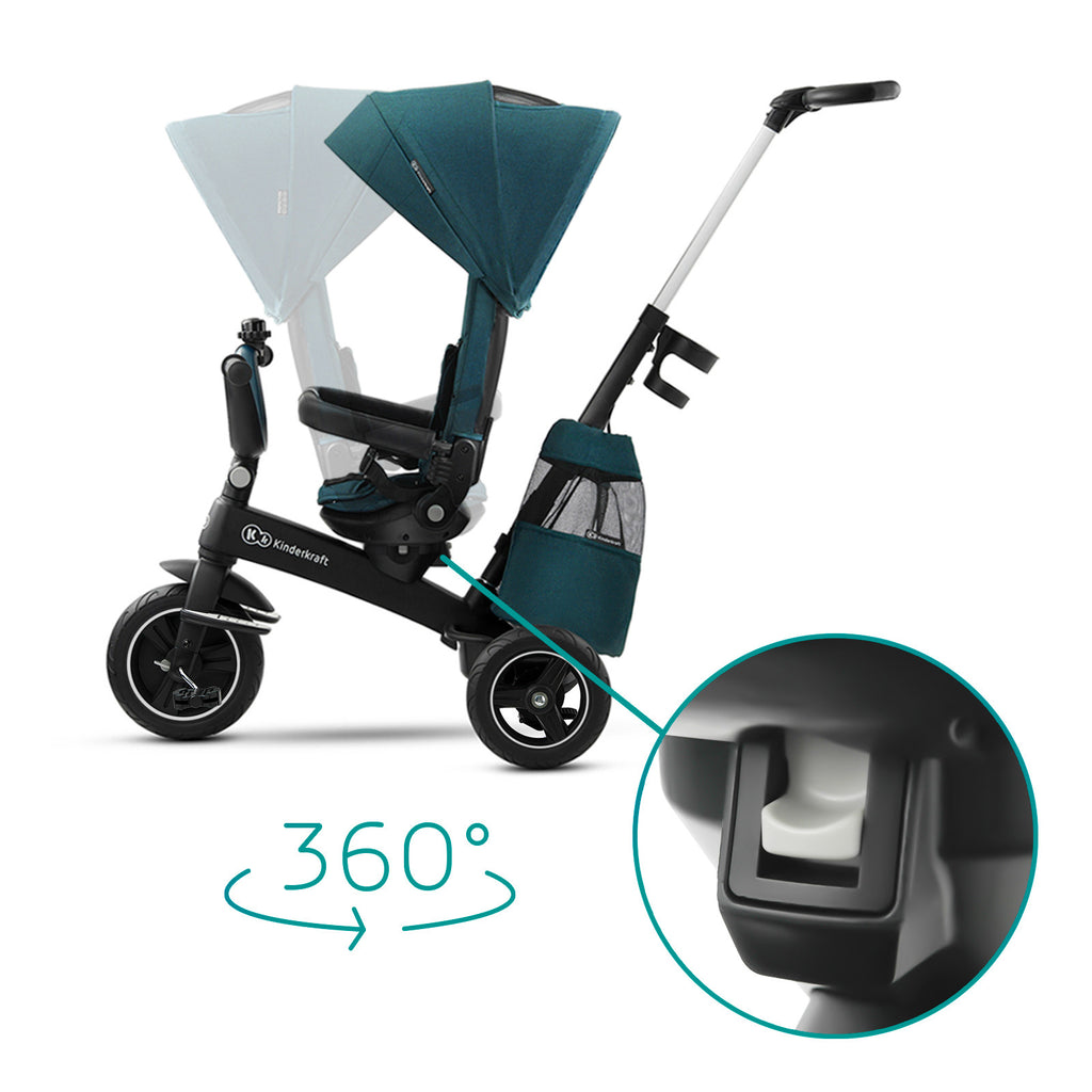 KinderKraft EASYTWIST зелена триколка KKRETWIGRE - снимка 7