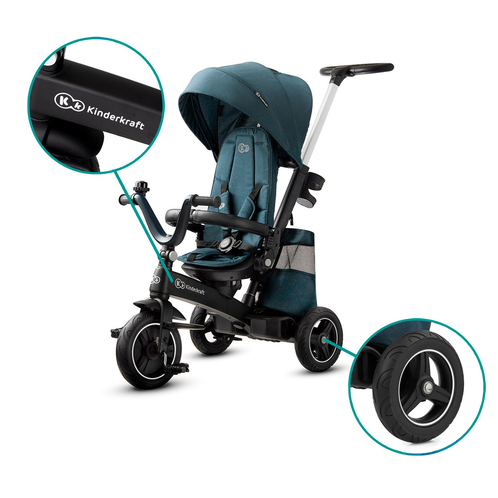 KinderKraft EASYTWIST зелена триколка KKRETWIGRE - снимка 10