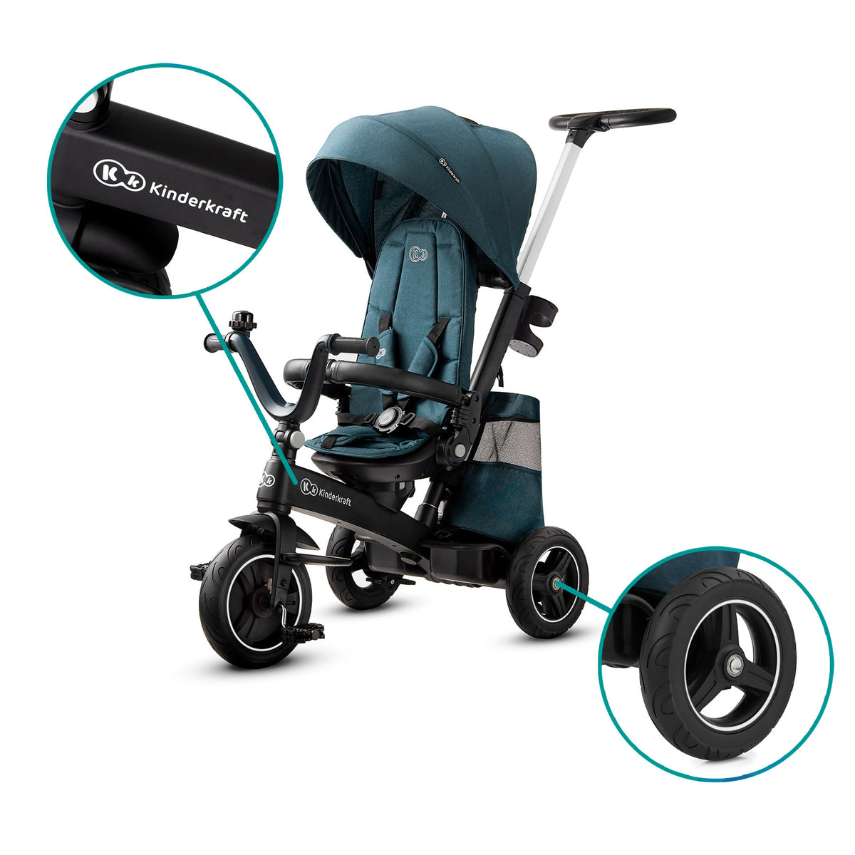 KinderKraft EASYTWIST зелена триколка KKRETWIGRE - снимка 10
