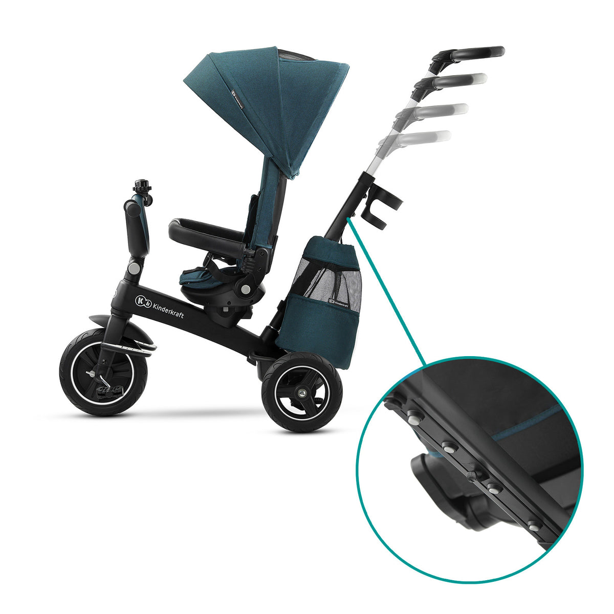KinderKraft EASYTWIST зелена триколка KKRETWIGRE - снимка 11